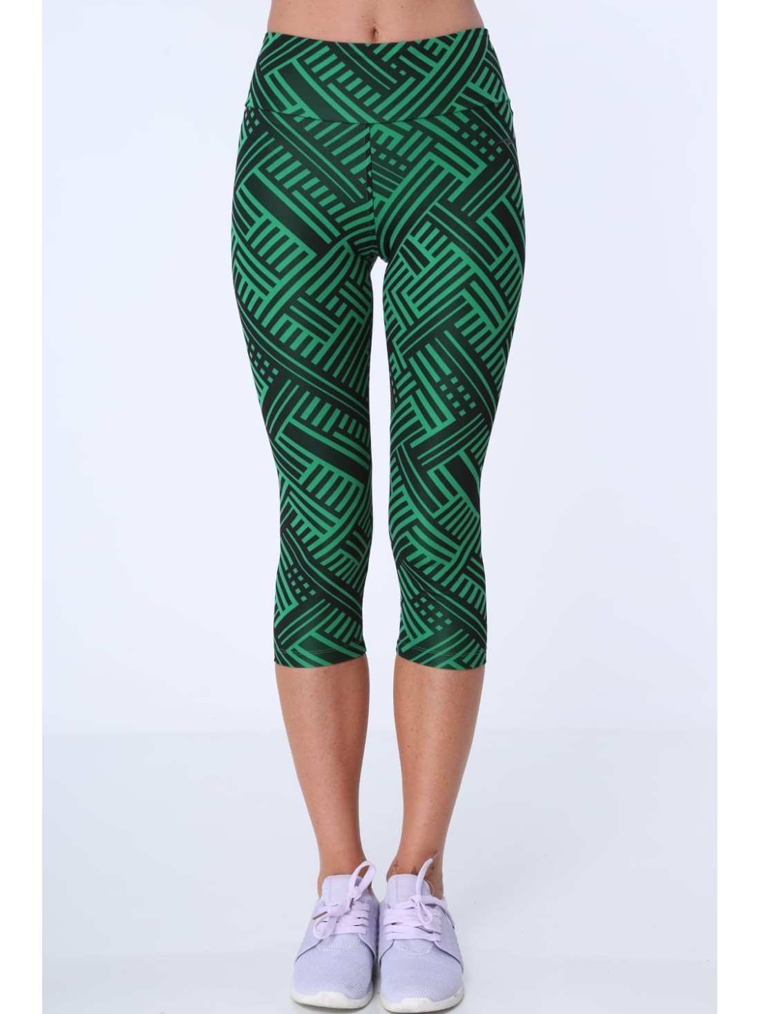 Schwarze und grüne Sportleggings H006 – Online-Shop – Boutique